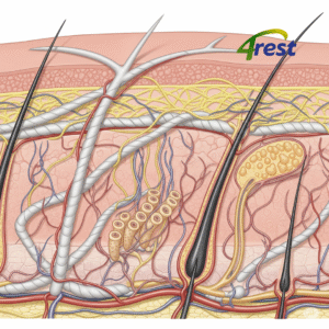 a diagram of a human bodyLàn da