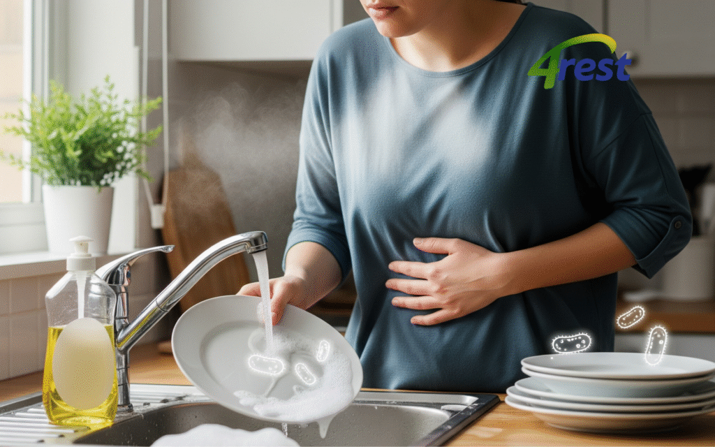 Nước rửa chén và nguy cơ không chỉ ở da tay – mà còn ảnh hưởng đến sức khỏe toàn thân